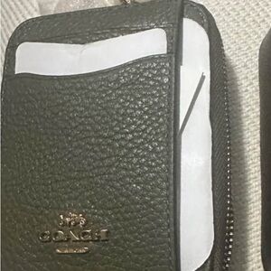 Coach Olive Leather Card Holder